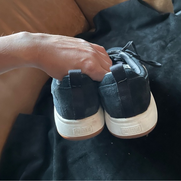 Puma black suede Mayu sneaker flatform platform gum sole - Picture 9 of 10
